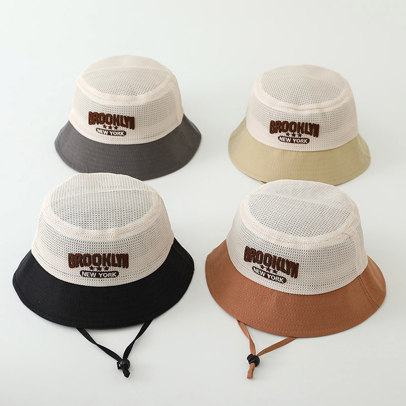 Fishing Hat - Letter Embroidered Baby Sun Hat Summer