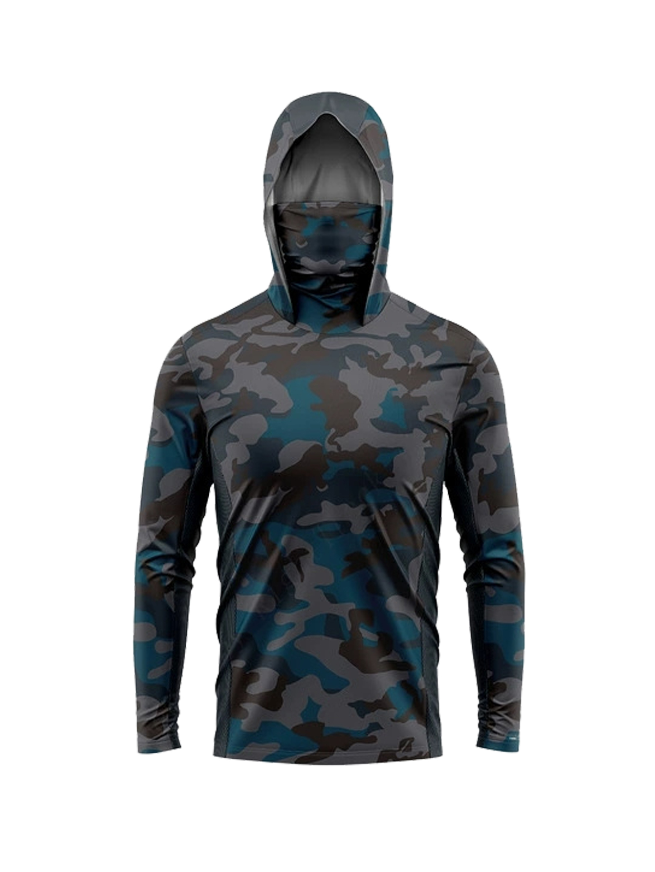 Fishing Hoodie - UPF50+ Sun-Protective Men Fishing Hoodie Dark