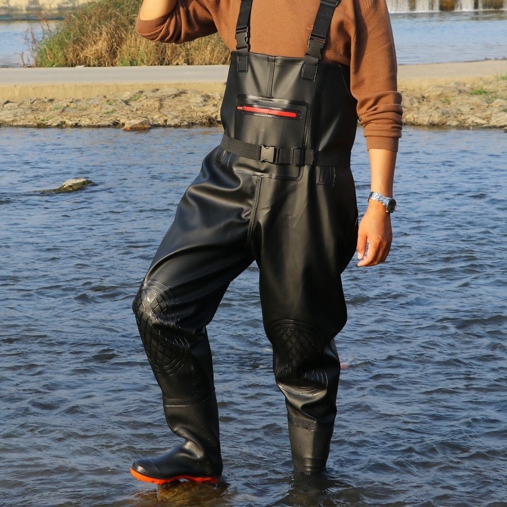 Fishing Pants Waterproof - Useful PVC Fishing Suit Double Knee