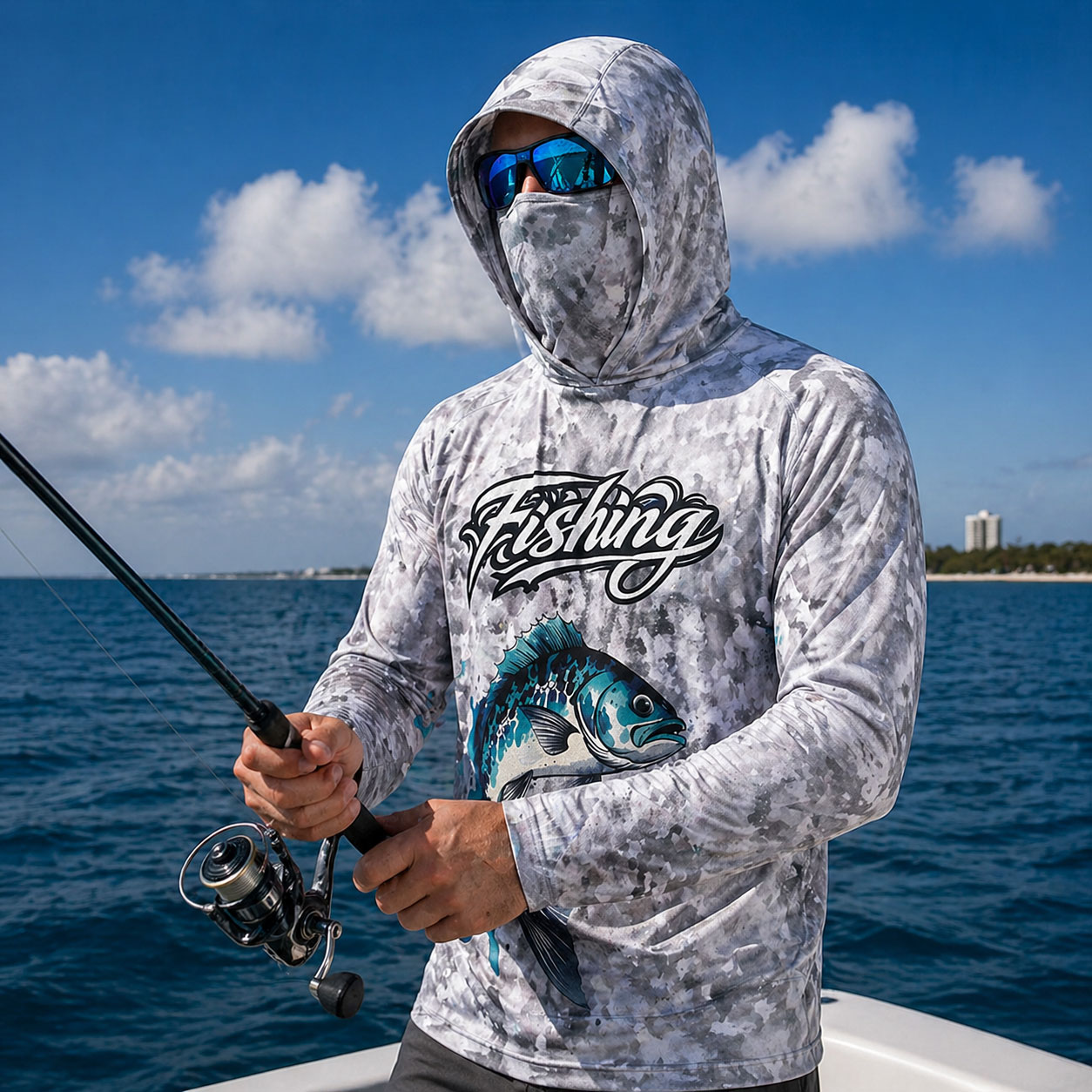 Fishing Hoodie - Fishing Shirt Hooded Men Fishing Clothes