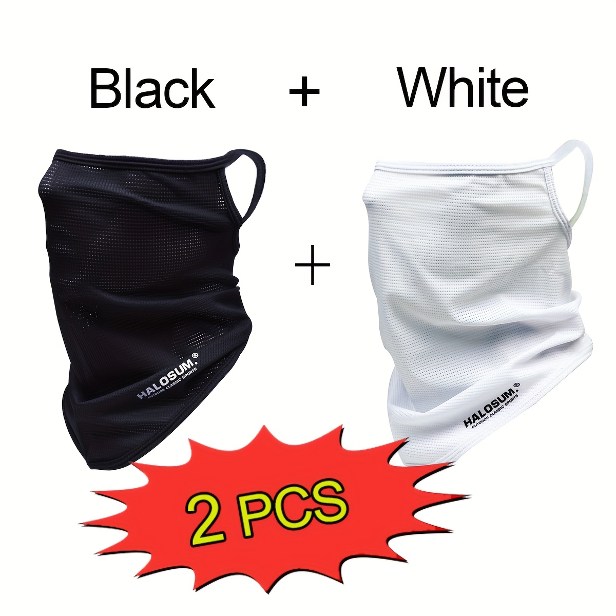 Fishing Mask Sun Protection - 1/2Pcs Ice Silk Face Mask Breathable