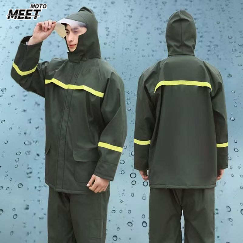 Fishing Rain Suit - Riding Raincoat and Rain Pants Suit,