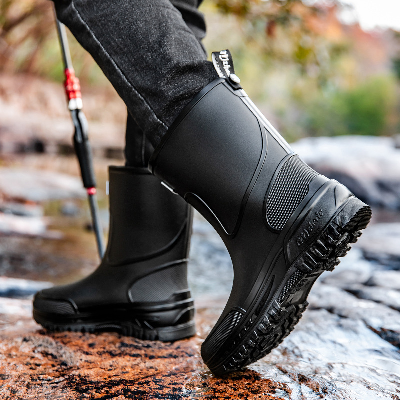 36-47 Size Wear-resistant Thic - Fishing Boots ulasan dan harga
