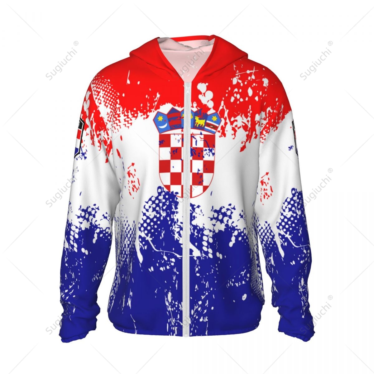 Croatia Flag Sun Protection Ho - Fishing Hoodie ulasan dan harga