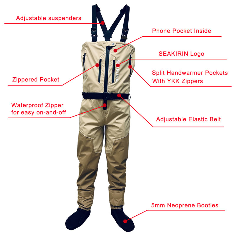 Zip-front Breathable Stout Che - Fishing Pants Waterproof ulasan dan harga