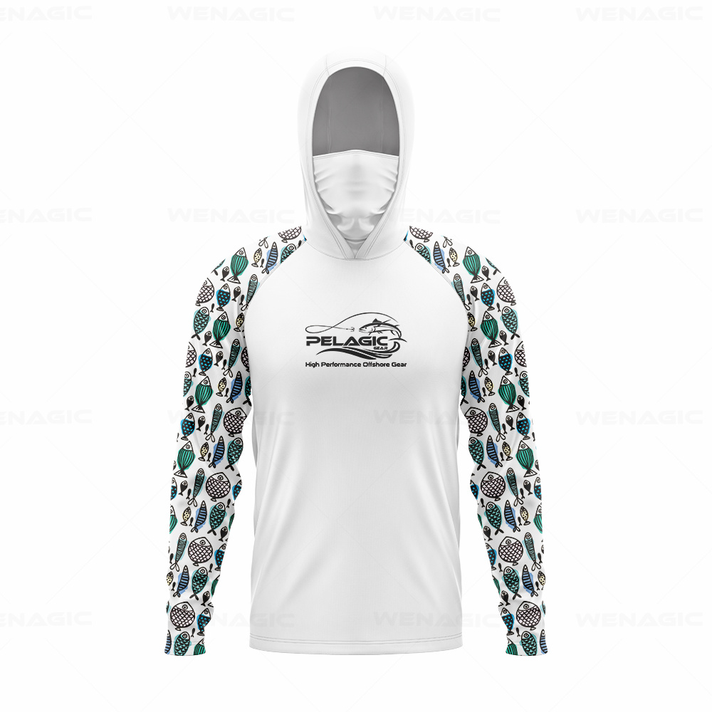 pelagic gear Men Hood Fishing  - Fishing Shirt Uv Protection ulasan dan harga