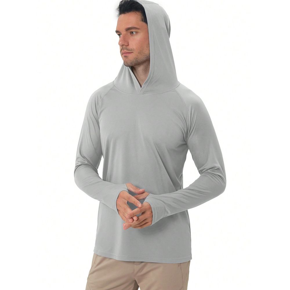 UPF 50 Sun Protection Hooded L - Fishing Shirt Uv Protection ulasan dan harga