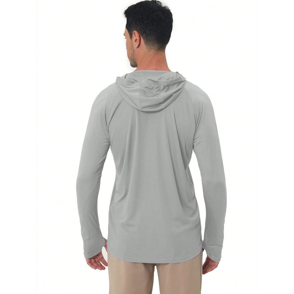 UPF 50 Sun Protection Hooded L - Fishing Shirt Uv Protection ulasan dan harga