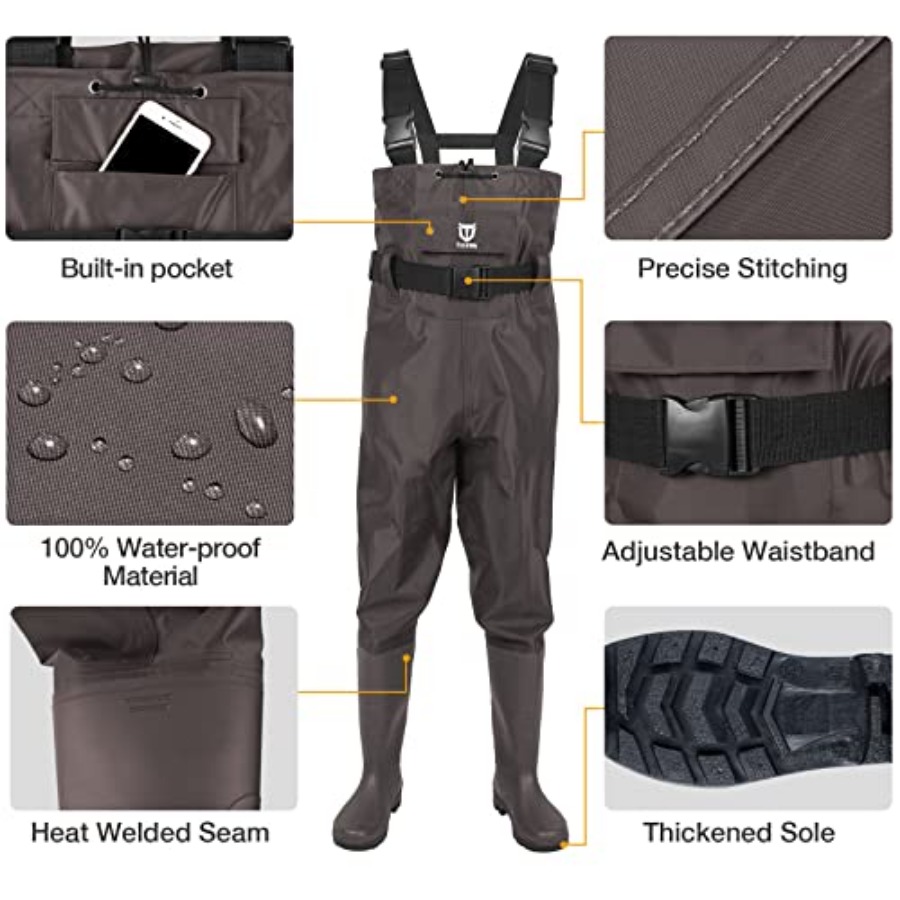 Bootfoot Chest Wader, 2-Ply Ny - Fishing Waders ulasan dan harga