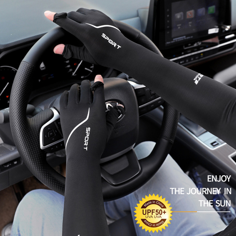 Sun Protection Long Arm Sleeve - Fishing Gloves ulasan dan harga