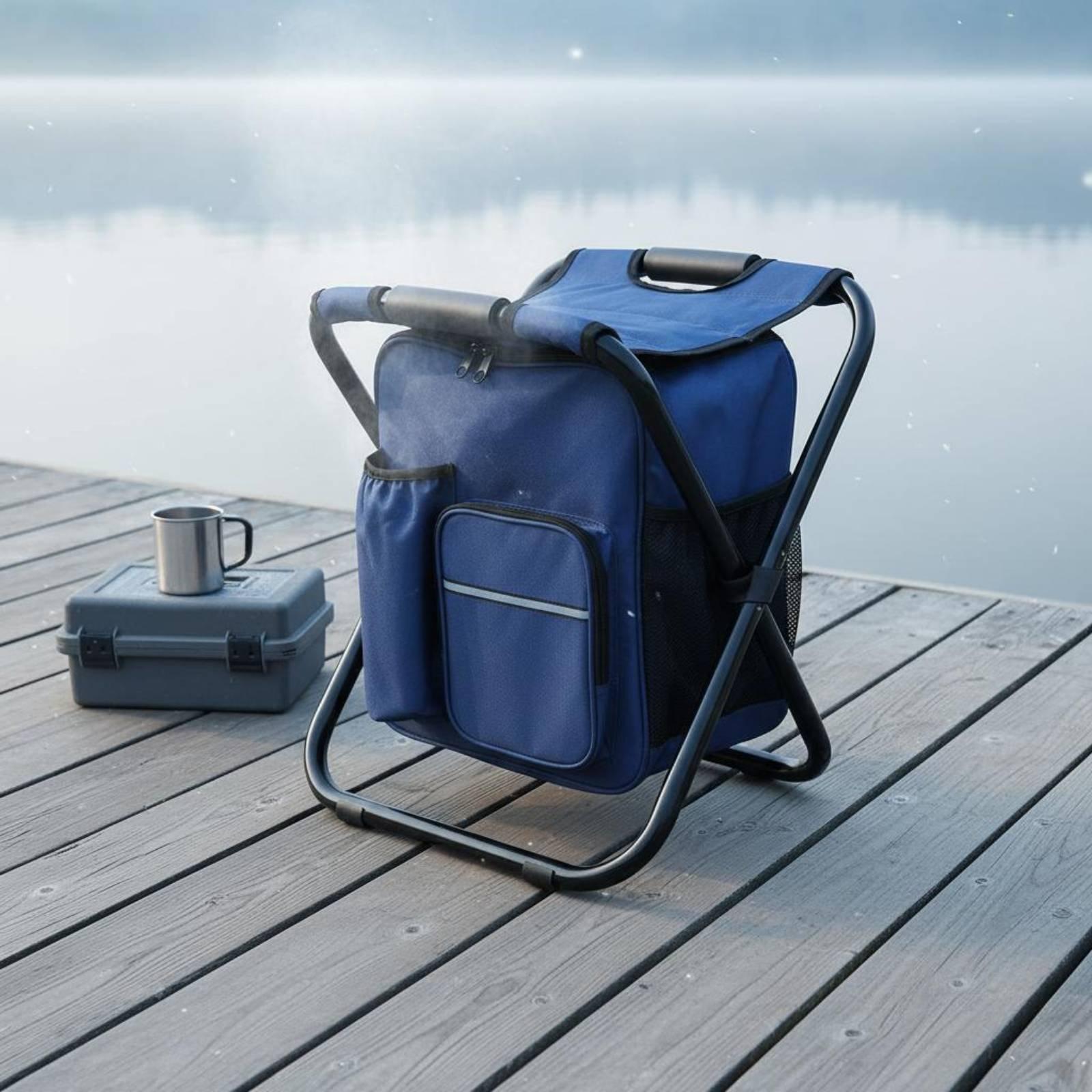 Backpack Chiller Stool Foldabl - Fishing Backpack ulasan dan harga