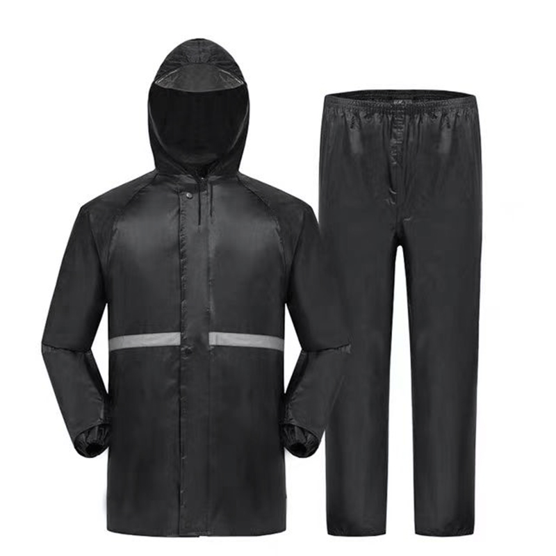 2pcs Hooded Coat & Pant Rain S - Fishing Rain Suit ulasan dan harga