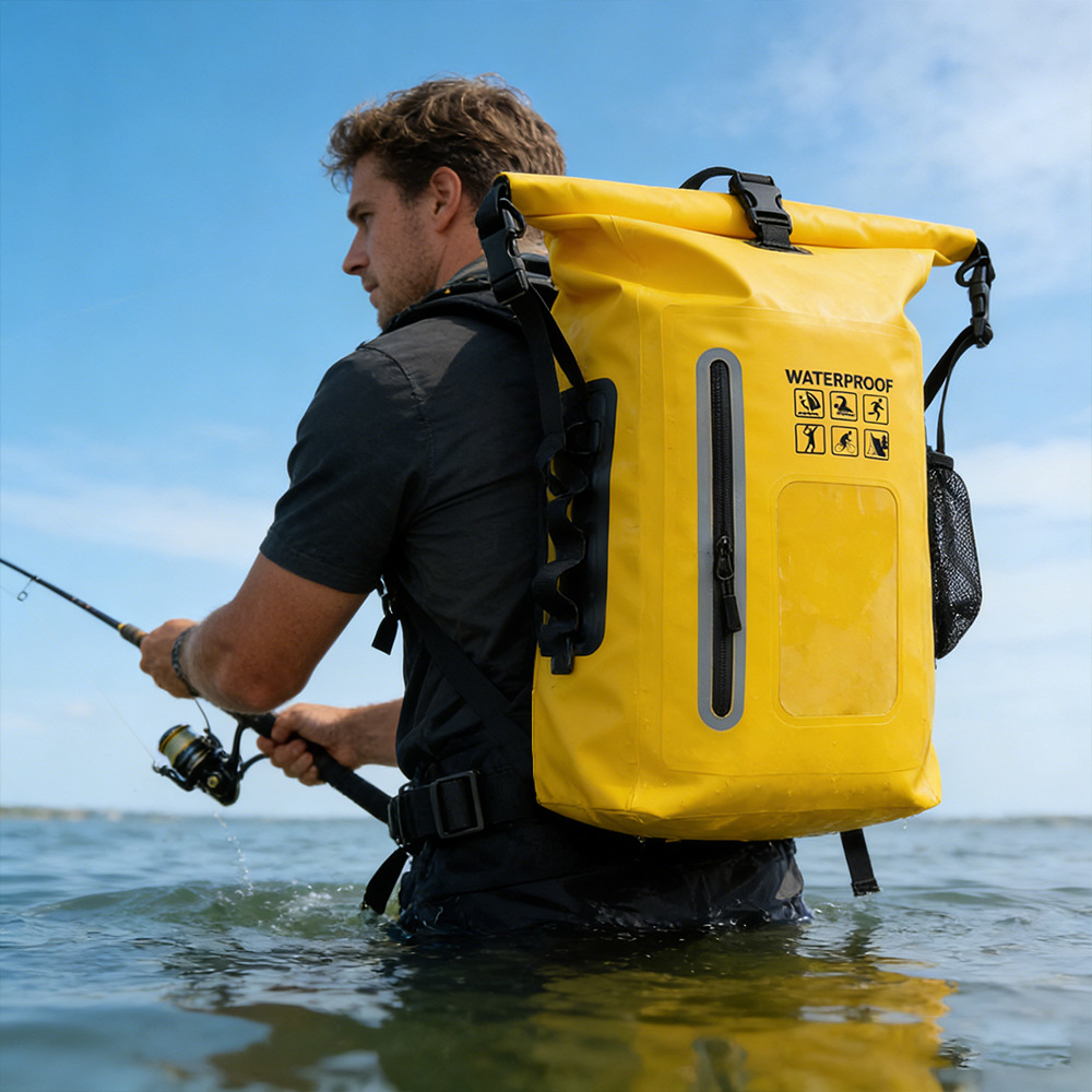 25L Waterproof Dry Bag Backpac - Fishing Bag Waterproof ulasan dan harga