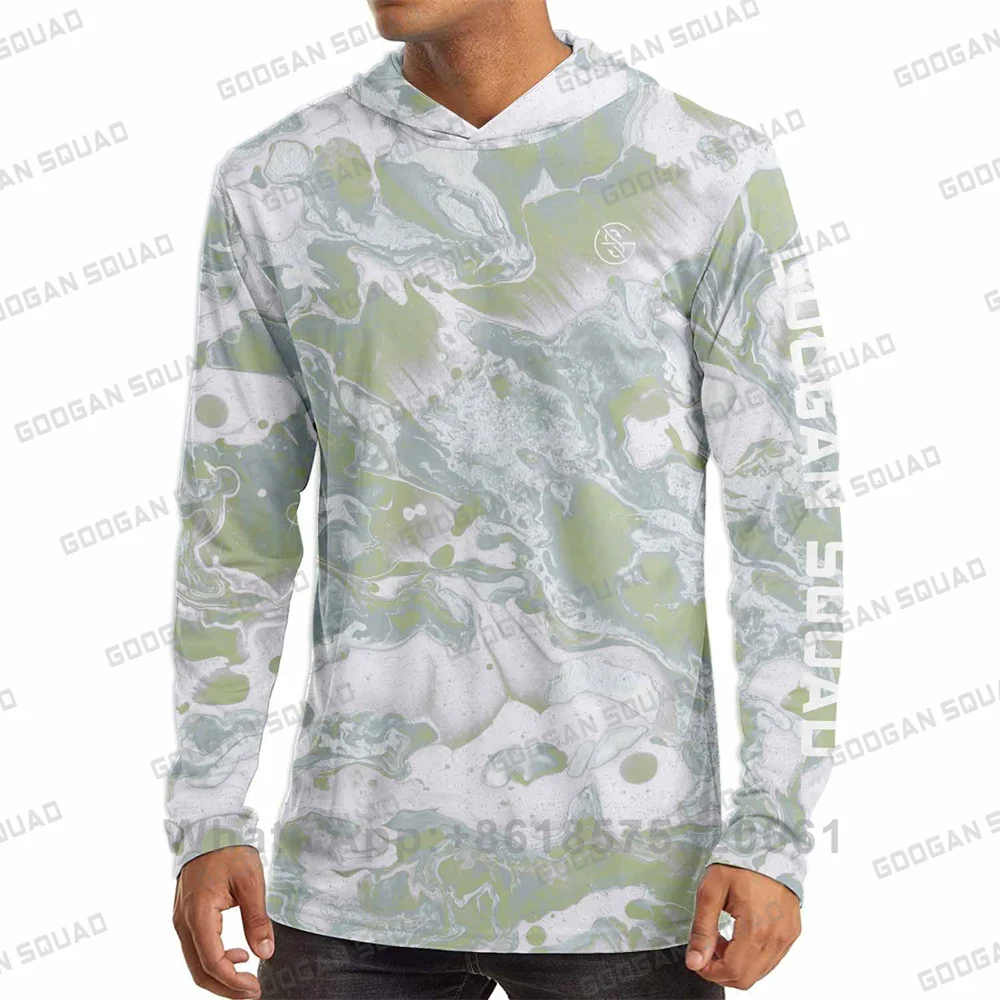 GOOGAN SQUAD Men's Long Sleeve - Fishing Shirt Uv Protection ulasan dan harga