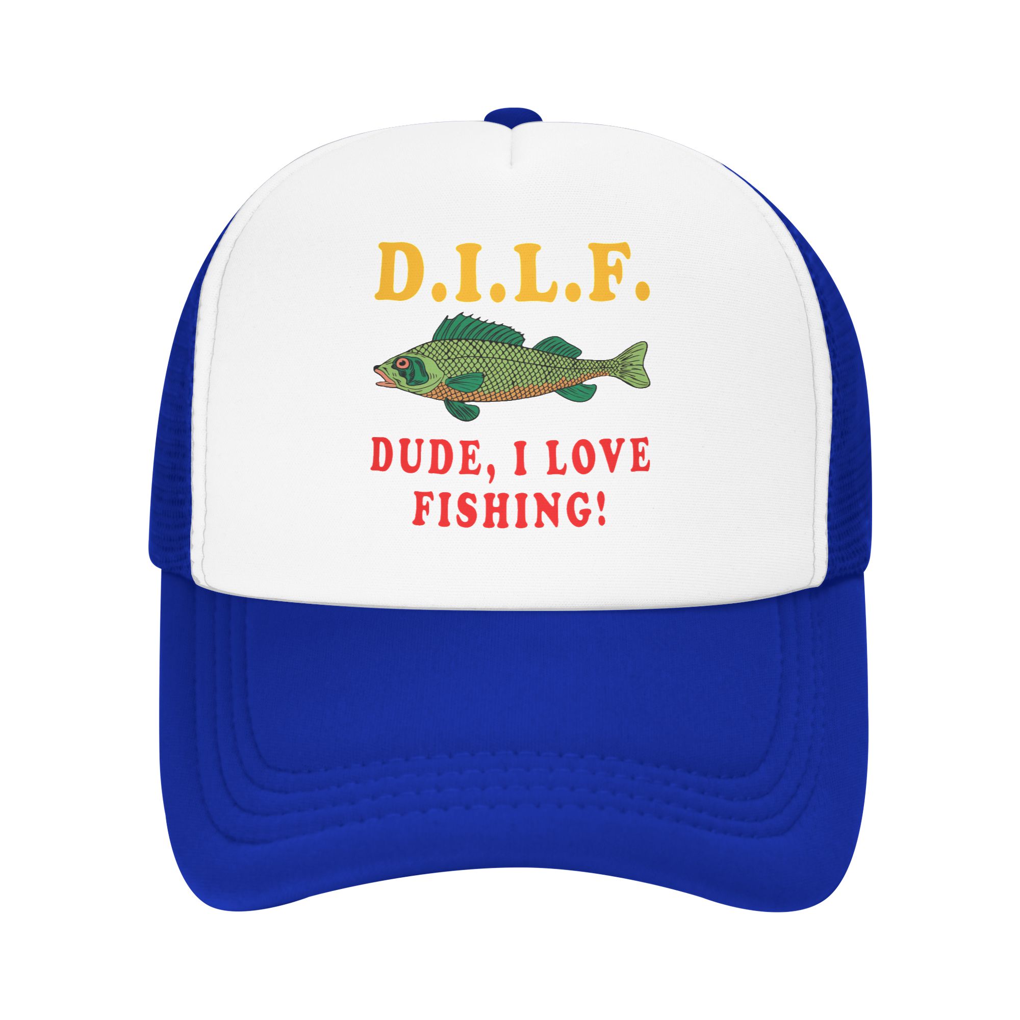 Dude I Love Fishing DILF   Mem - Fishing Hat ulasan dan harga
