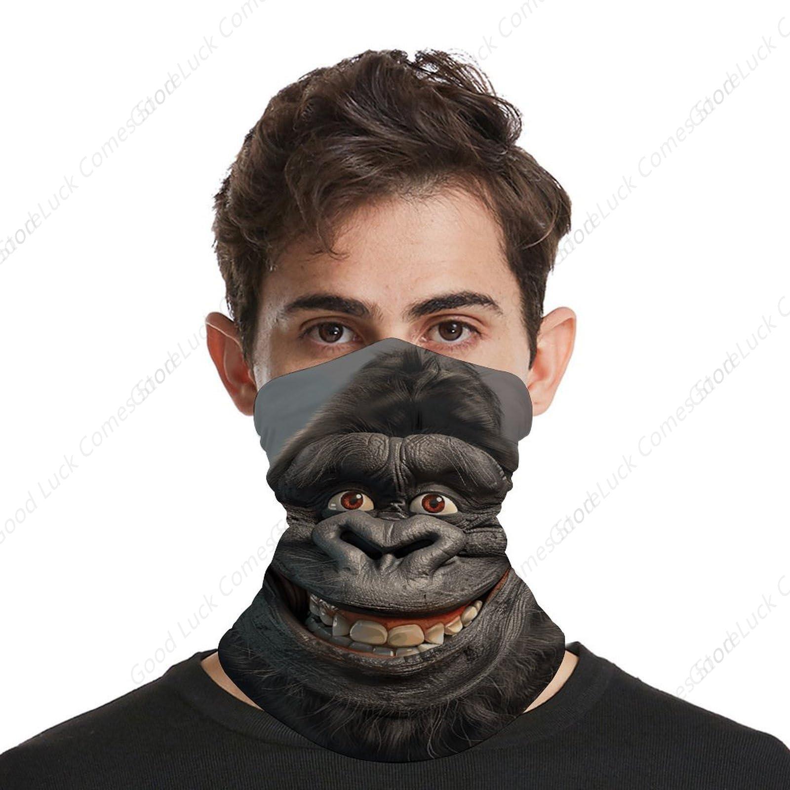 Smiling Gorilla Photo Bandana  - Fishing Mask Sun Protection ulasan dan harga