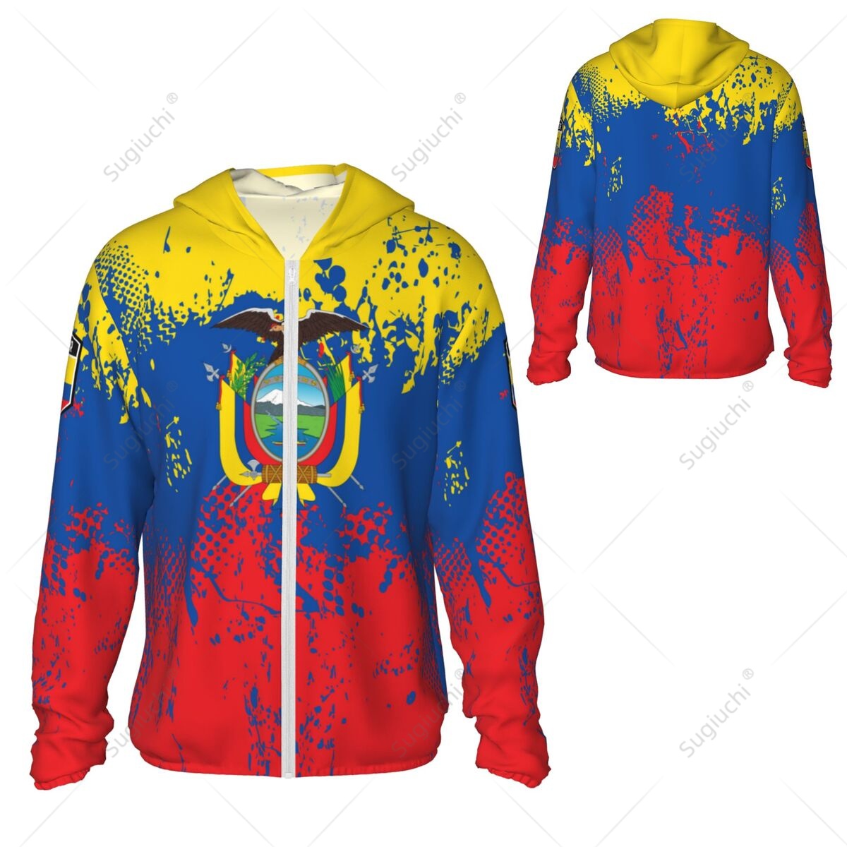 Ecuador Flag Sun Protection Ho - Fishing Hoodie ulasan dan harga