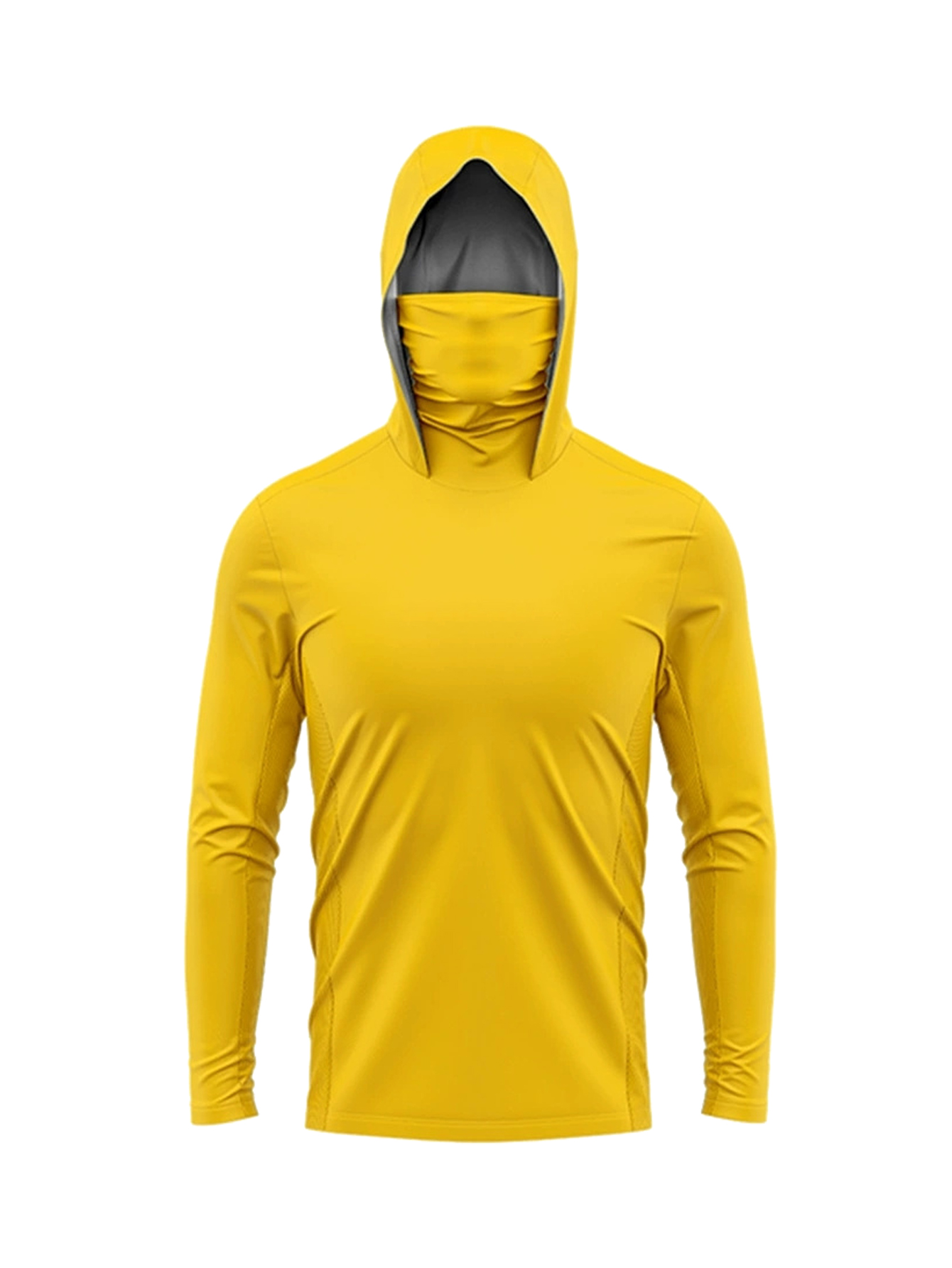 UPF50+ Sun-Protective Men Fish - Fishing Hoodie ulasan dan harga