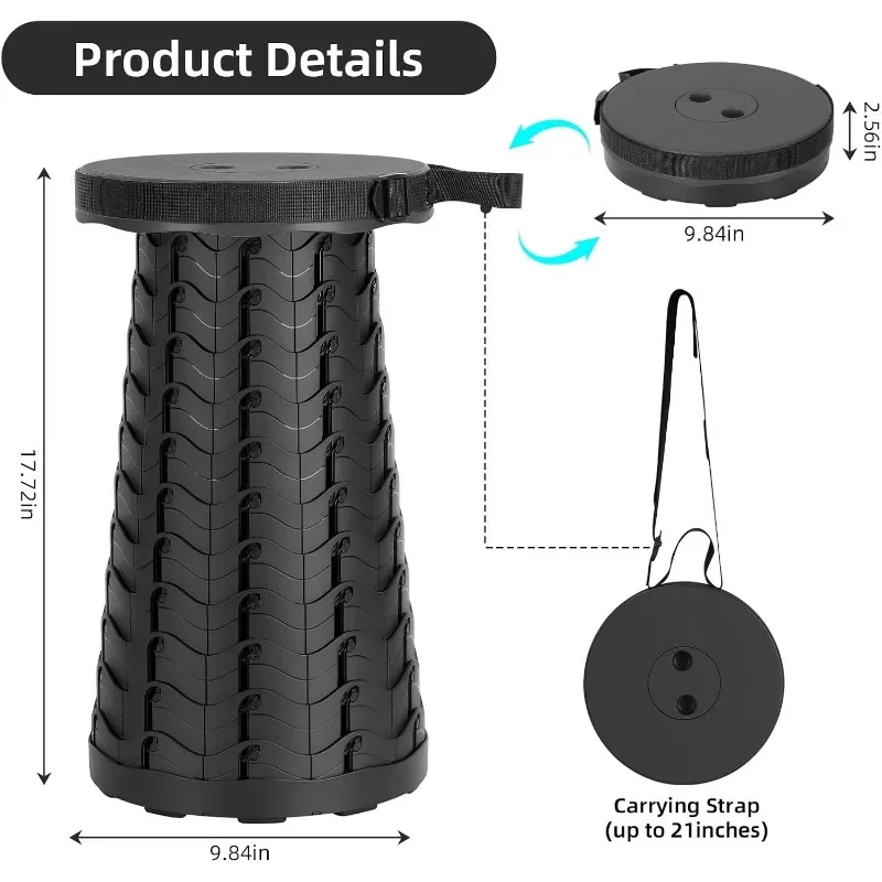 Collapsible Stool Portable Fol - Fishing Belt ulasan dan harga