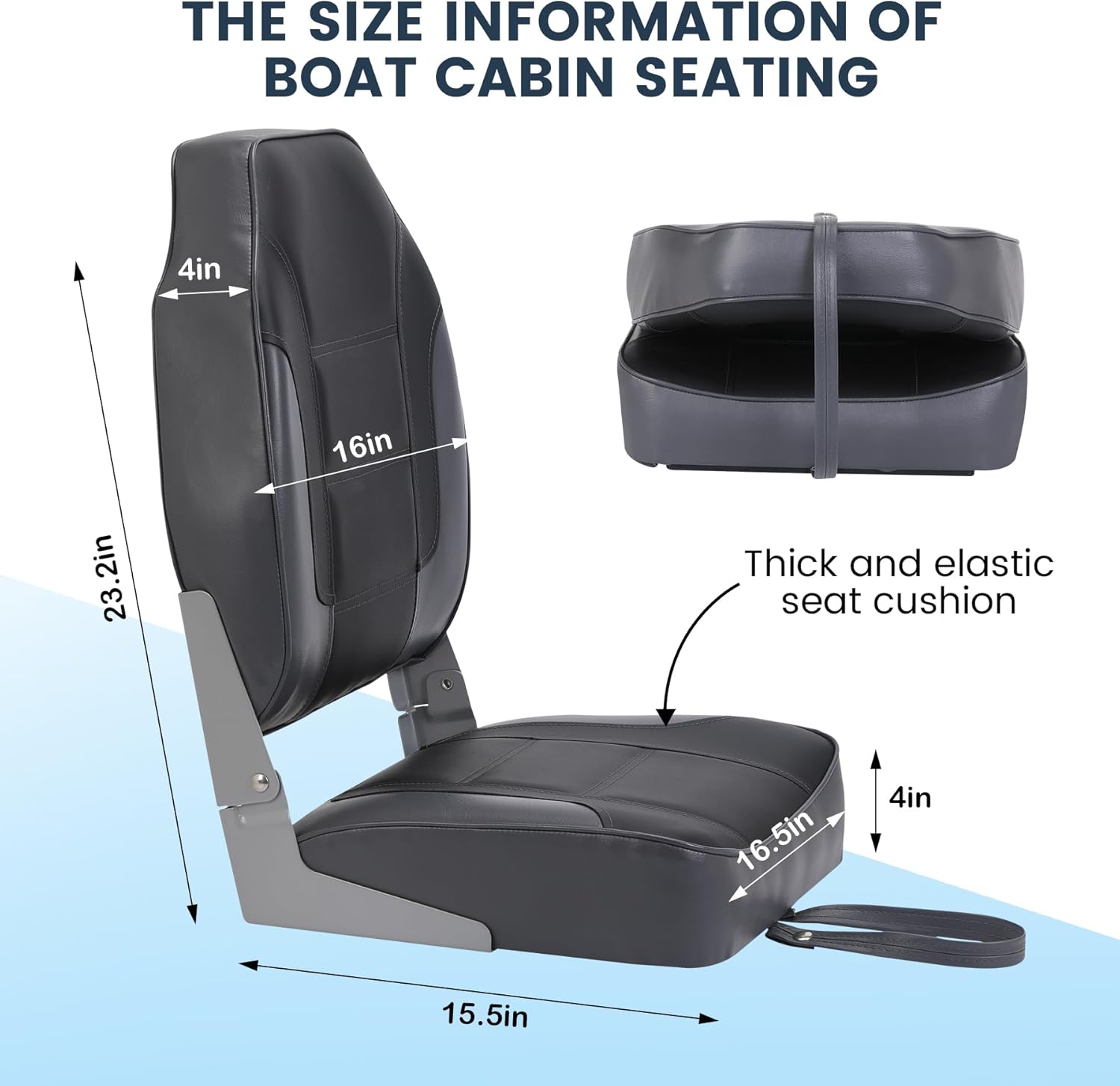 2 Pack Folding Boat Seats, Hig - Fishing Backpack ulasan dan harga