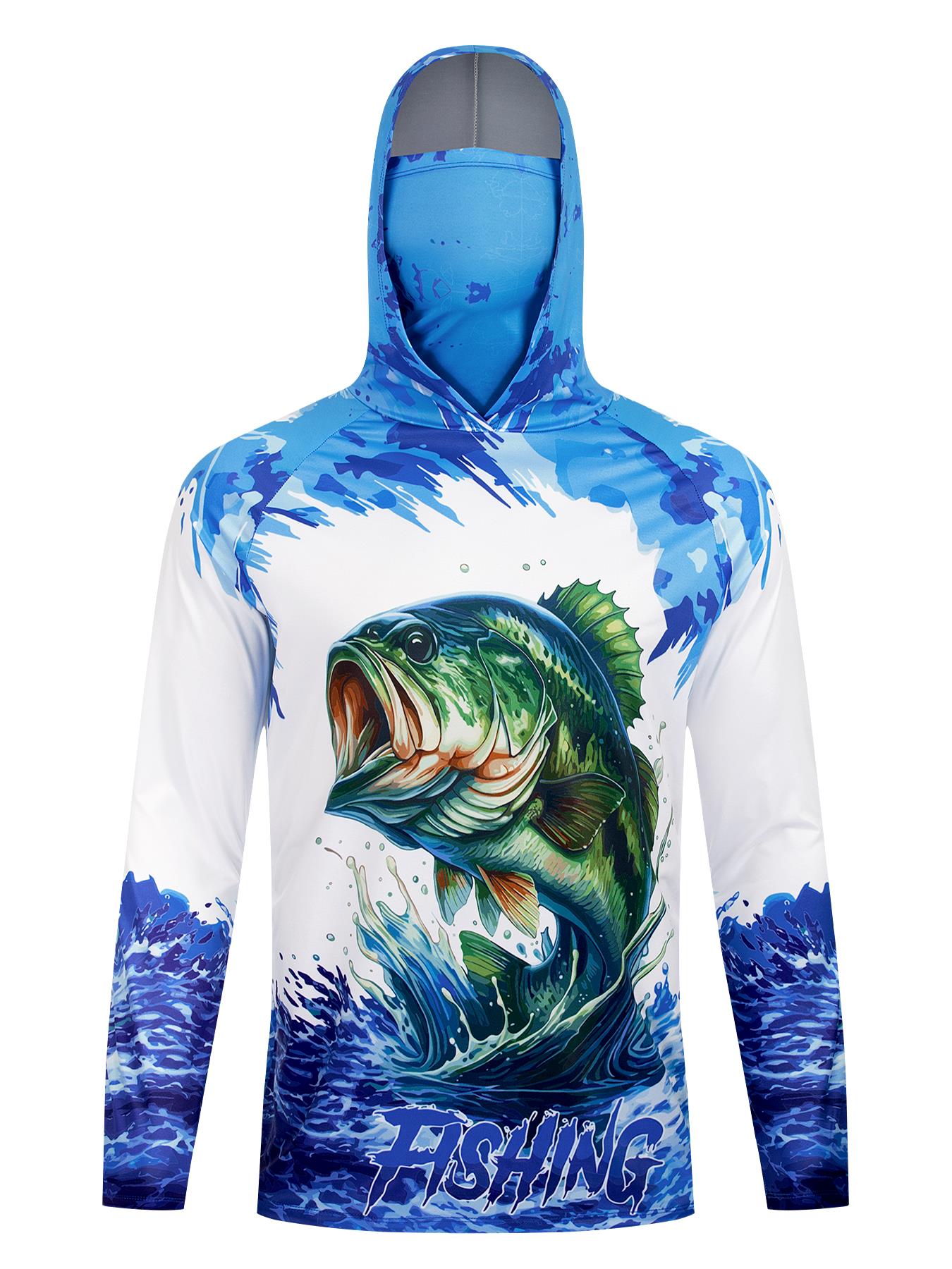 Fishing Hooded Shirt Upf 50 Fi - Fishing Shirt Uv Protection ulasan dan harga