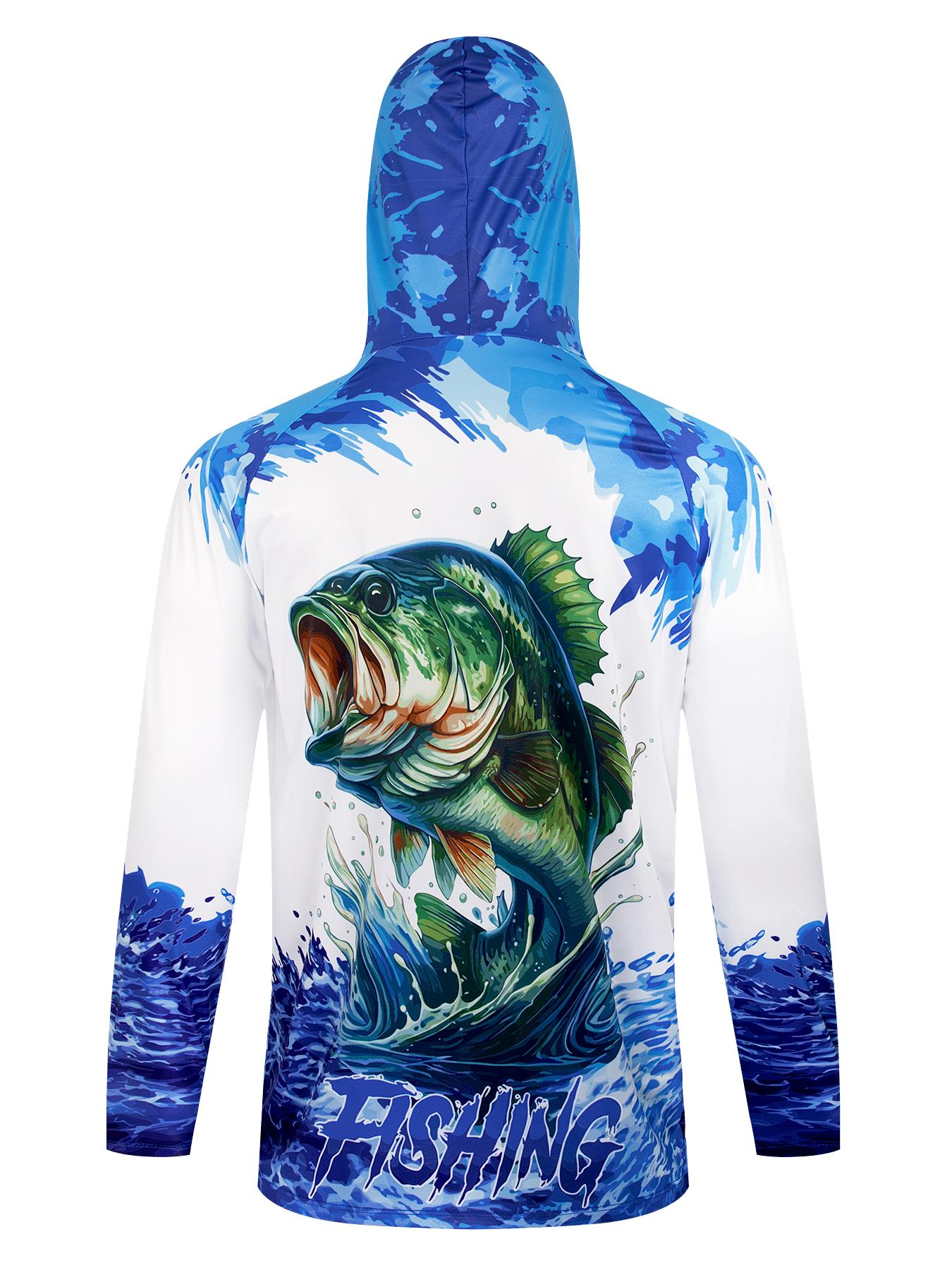 Fishing Hooded Shirt Upf 50 Fi - Fishing Shirt Uv Protection ulasan dan harga