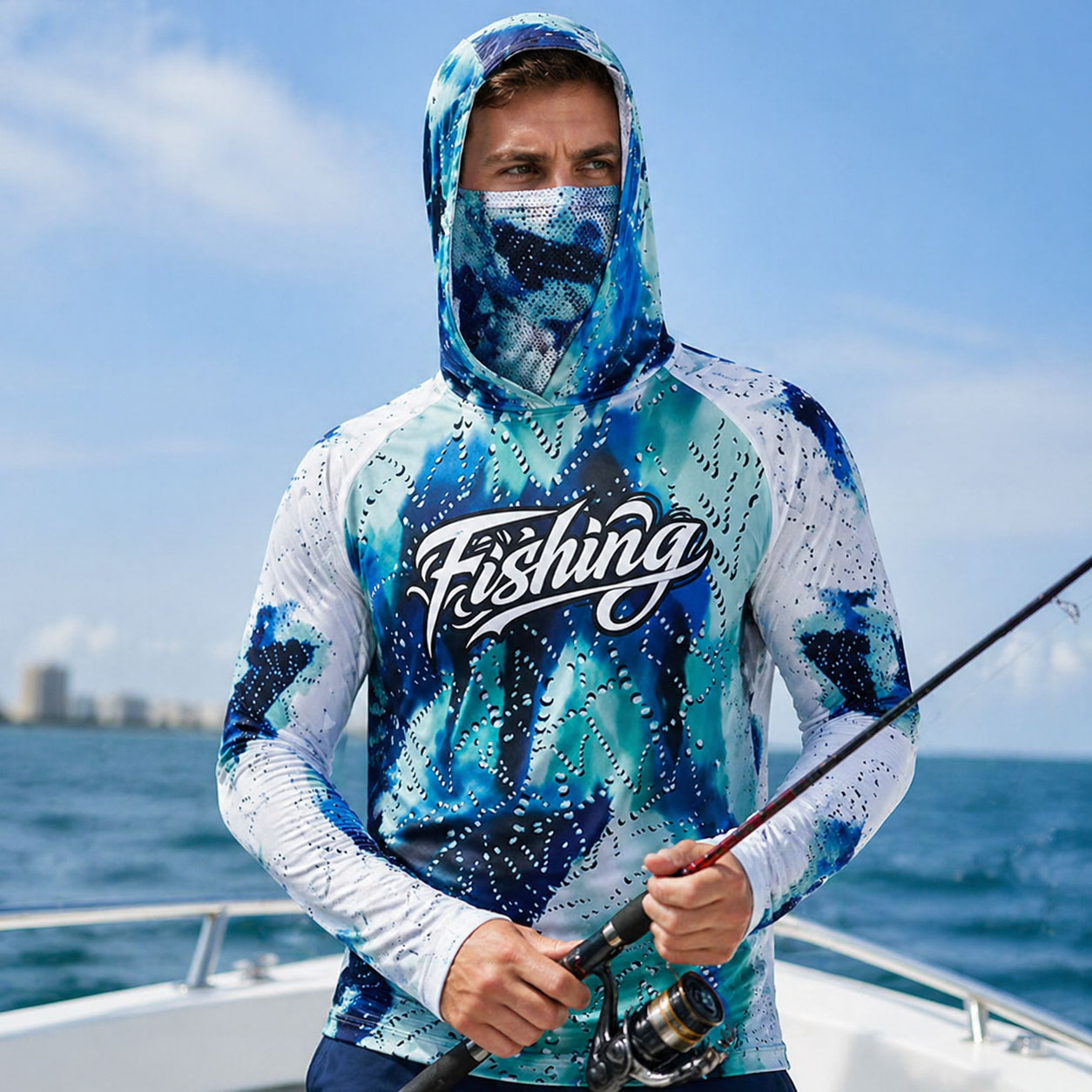 Fishing Hood Riding Tops Wear  - Fishing Hoodie ulasan dan harga