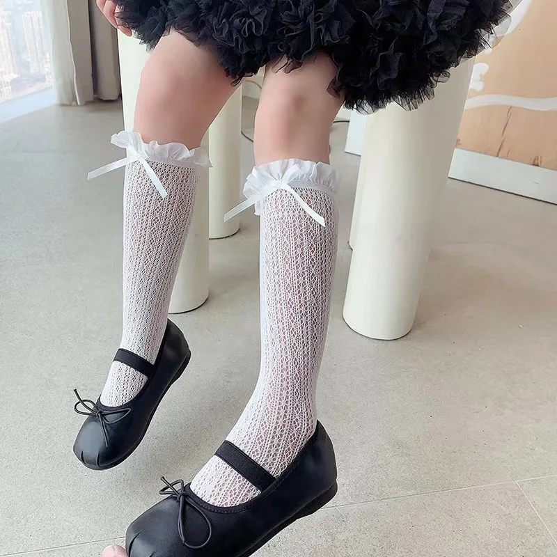 Girls Long Tube Lace Stockings - Fishing Socks ulasan dan harga
