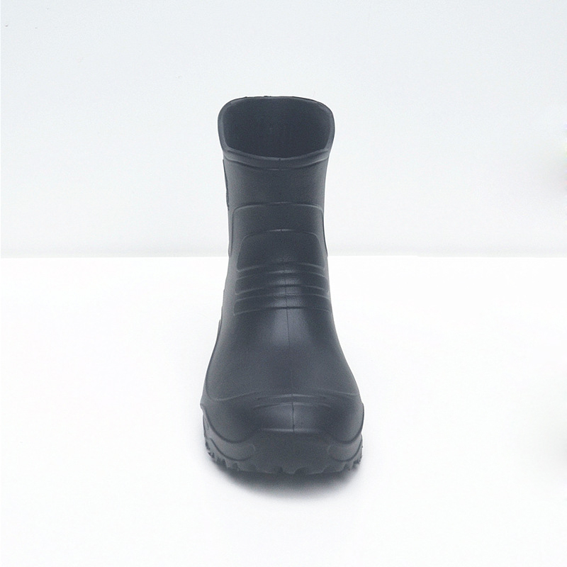 EVA  Rain Boots Men Black Ligh - Fishing Boots ulasan dan harga