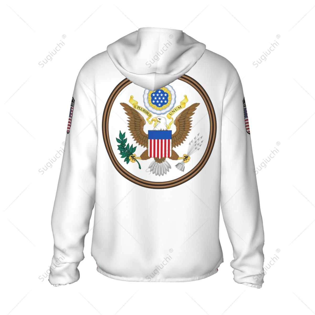 United States Flag Sun Protect - Fishing Hoodie ulasan dan harga