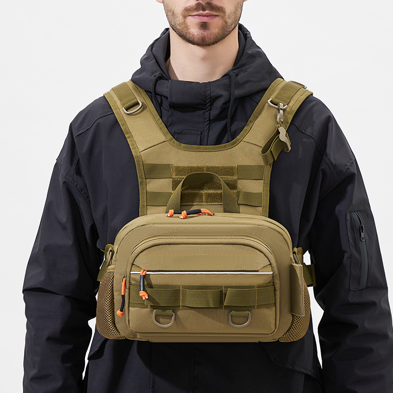 Men Chest Bag Tactical Fishing - Fishing Backpack ulasan dan harga