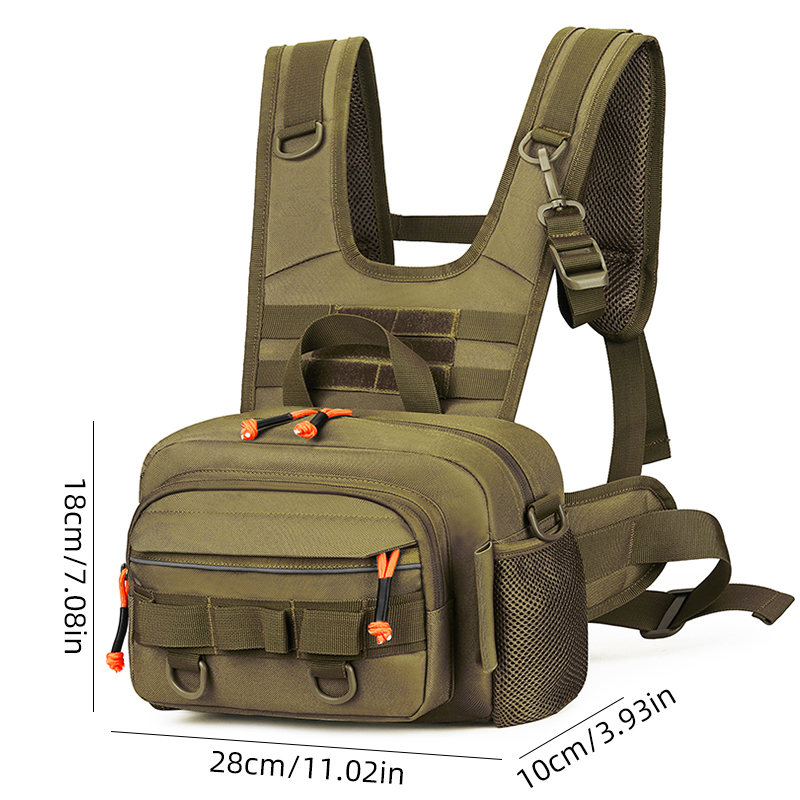 Men Chest Bag Tactical Fishing - Fishing Backpack ulasan dan harga