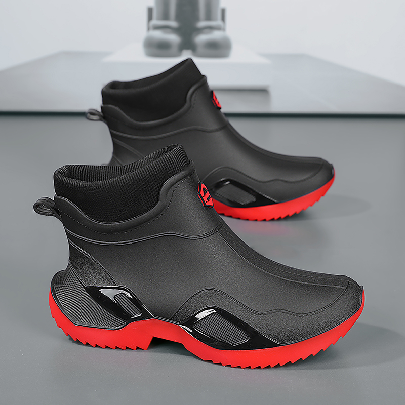 Men's Rain Boots Waterproof No - Fishing Boots ulasan dan harga