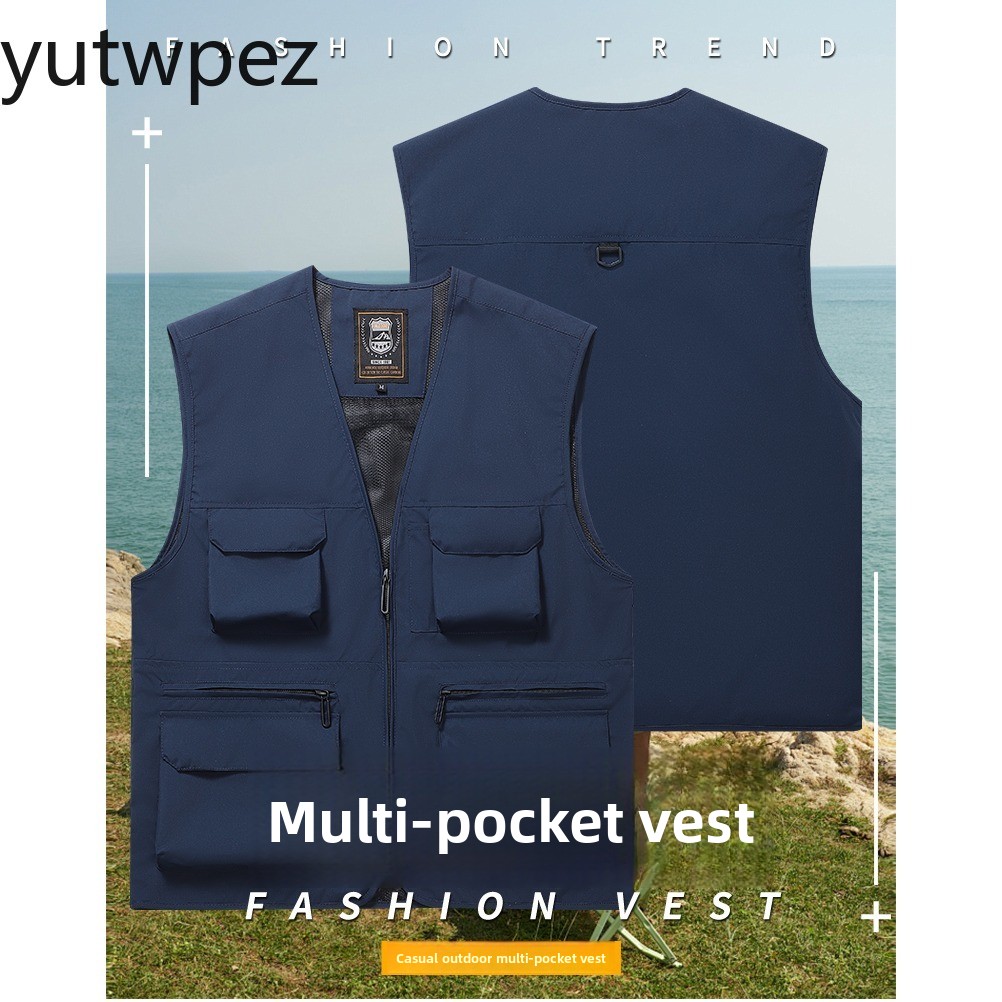 Men's Outdoor Hiking Sports Su - Fishing Vest ulasan dan harga