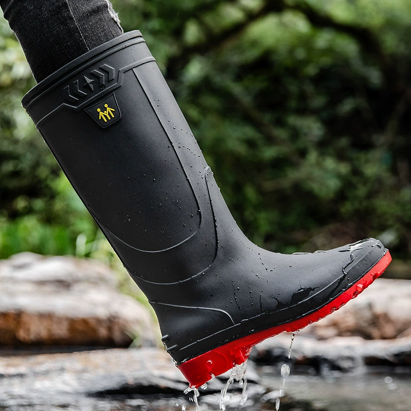 Men's Rain Boots Work Boots Sl - Fishing Boots ulasan dan harga