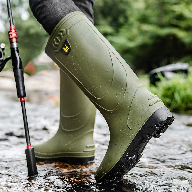 Men's Rain Boots Work Boots Sl - Fishing Boots ulasan dan harga